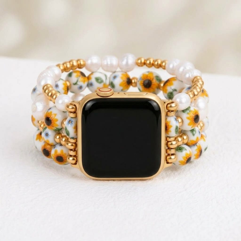 포슬린 가든 선릿 블룸 Apple Watch 스트랩