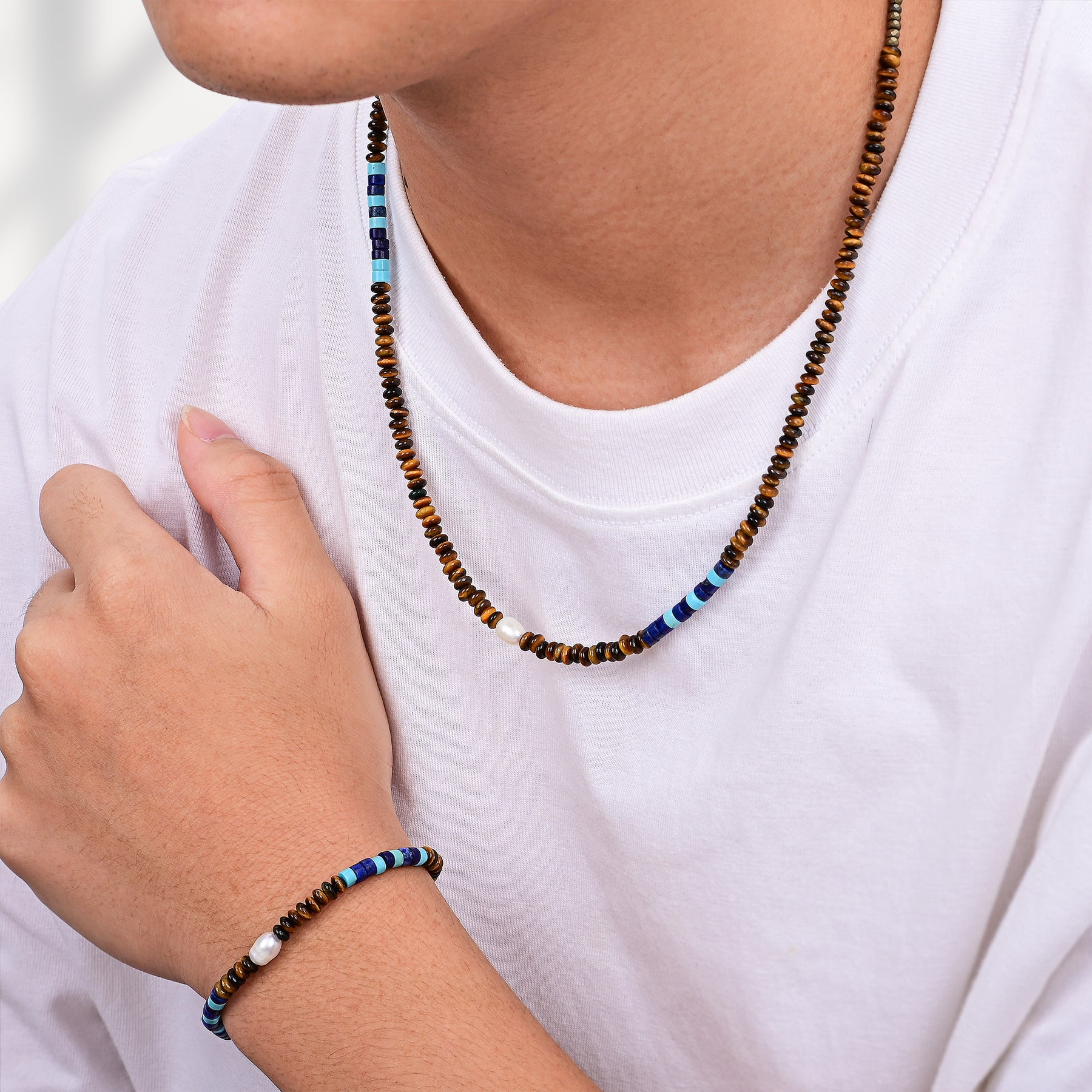 남성용 코발트 어스 팔찌