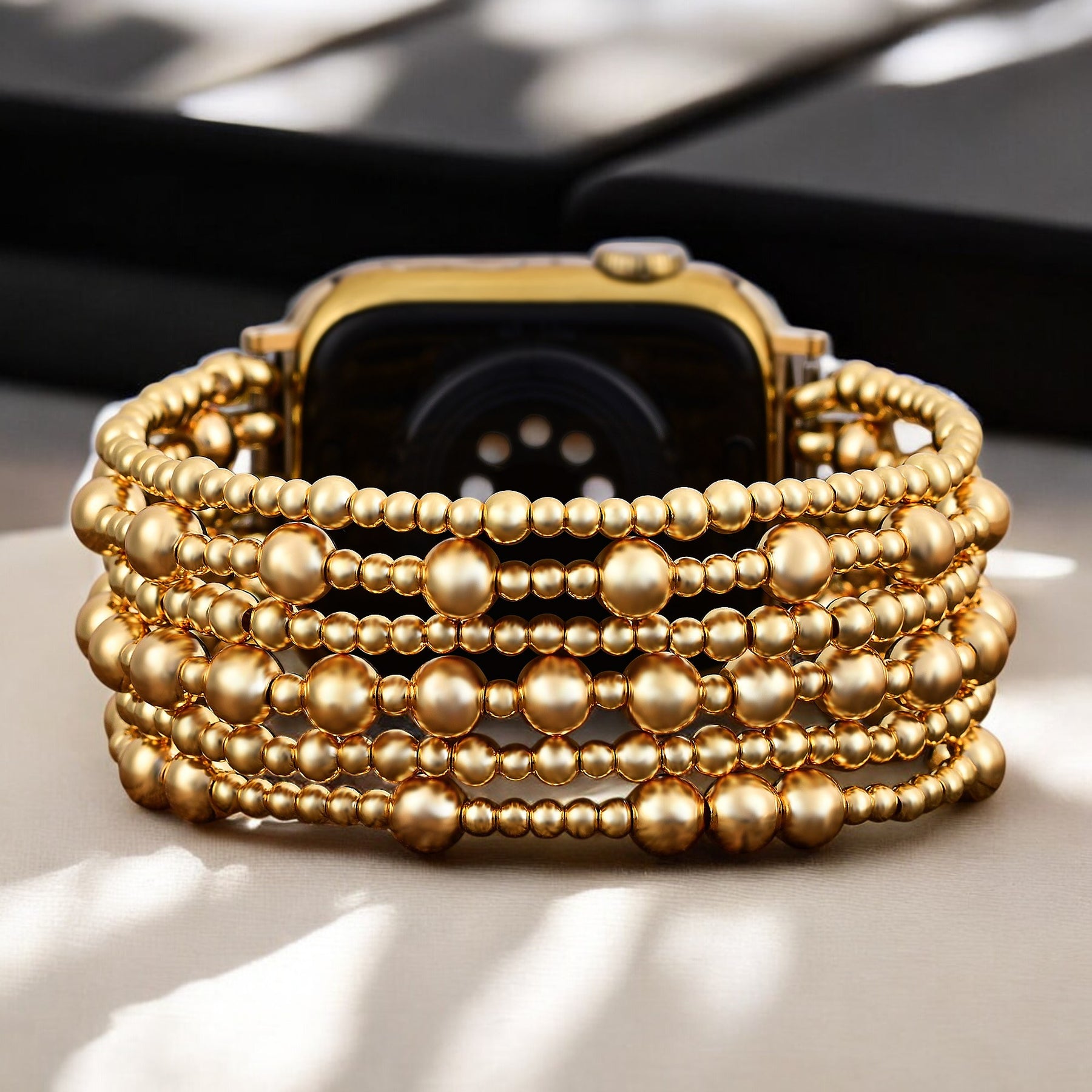 골든 데뮤어 스트레치 Apple Watch 스트랩