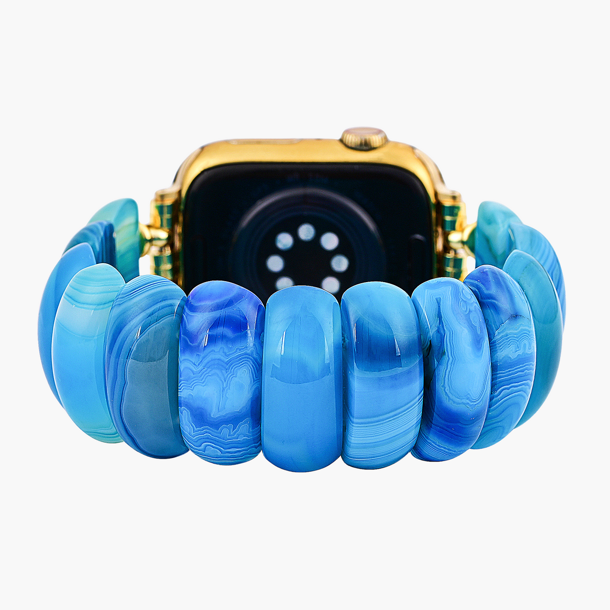 블루 라군 아게이트 스트레치 Apple Watch 스트랩