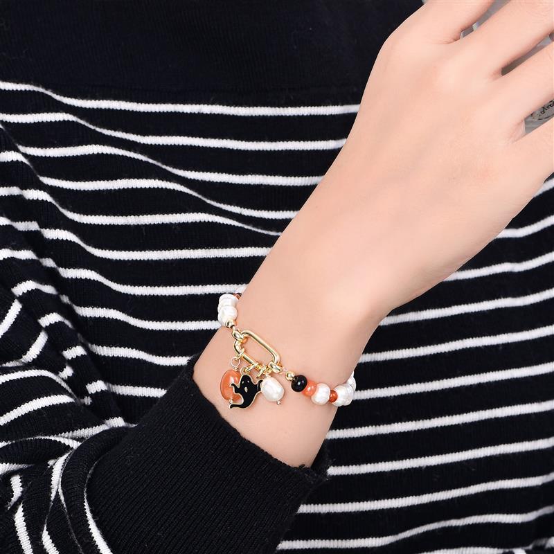 Enchanted Pearl Halloween Bracelet