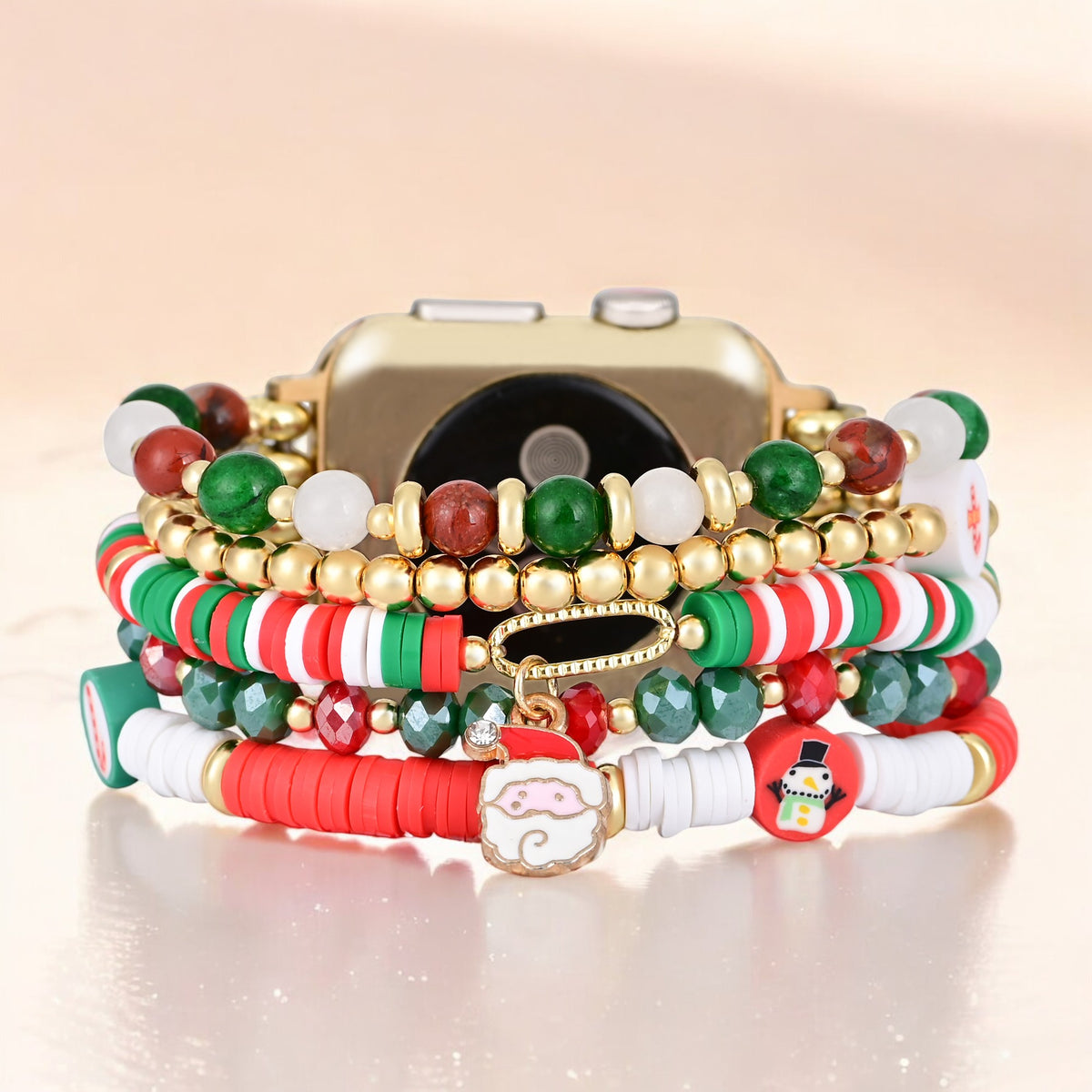 산타 스파클 스트레치 Apple Watch 스트랩
