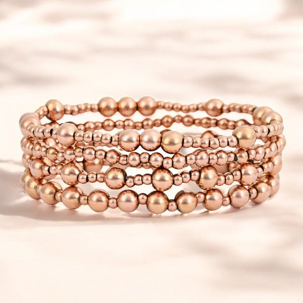 Rose Gold Serenity Bracelet Set