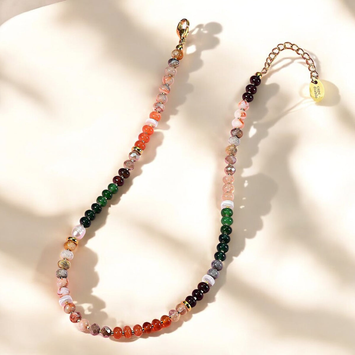 Coral Natural Stone Necklace