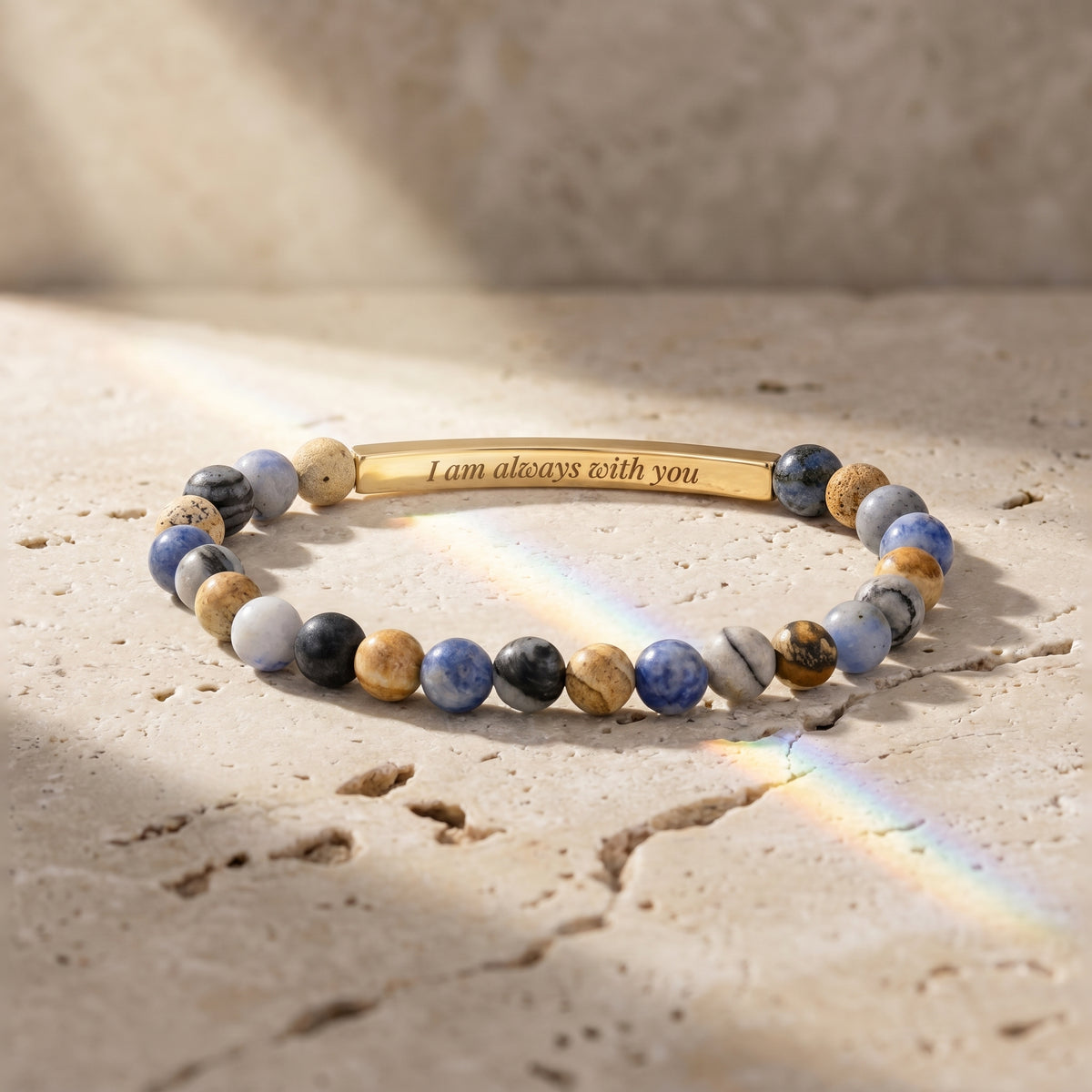 비밀 메시지 스톤 Bracelets