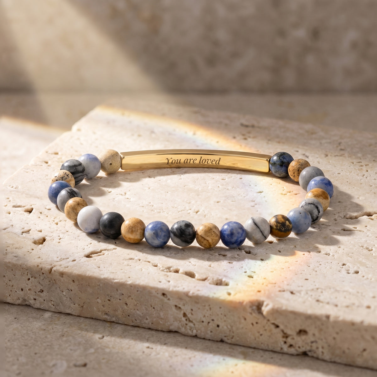 비밀 메시지 스톤 Bracelets
