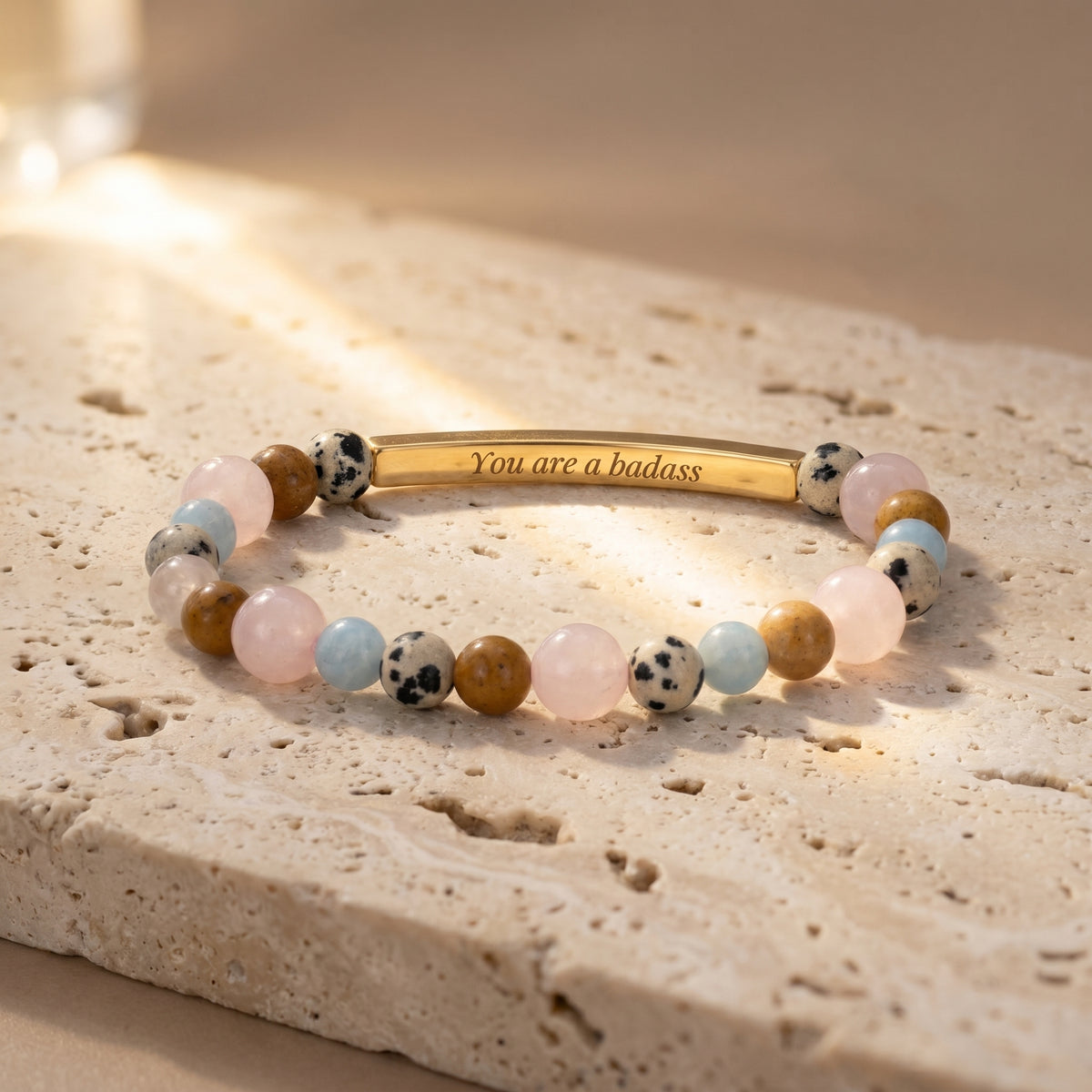 비밀 메시지 스톤 Bracelets