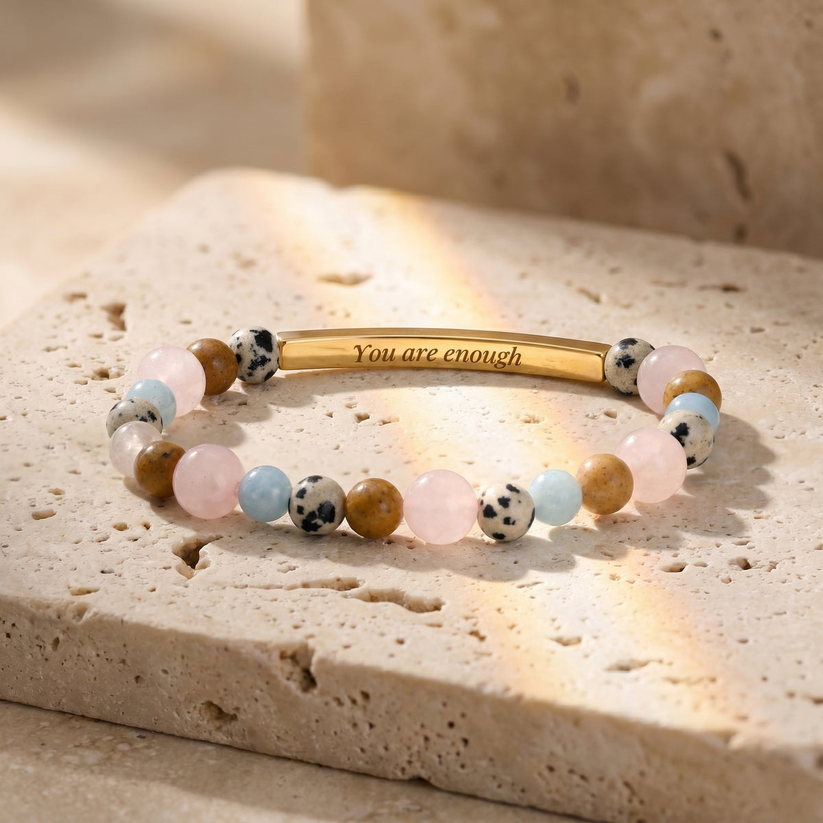 비밀 메시지 스톤 Bracelets