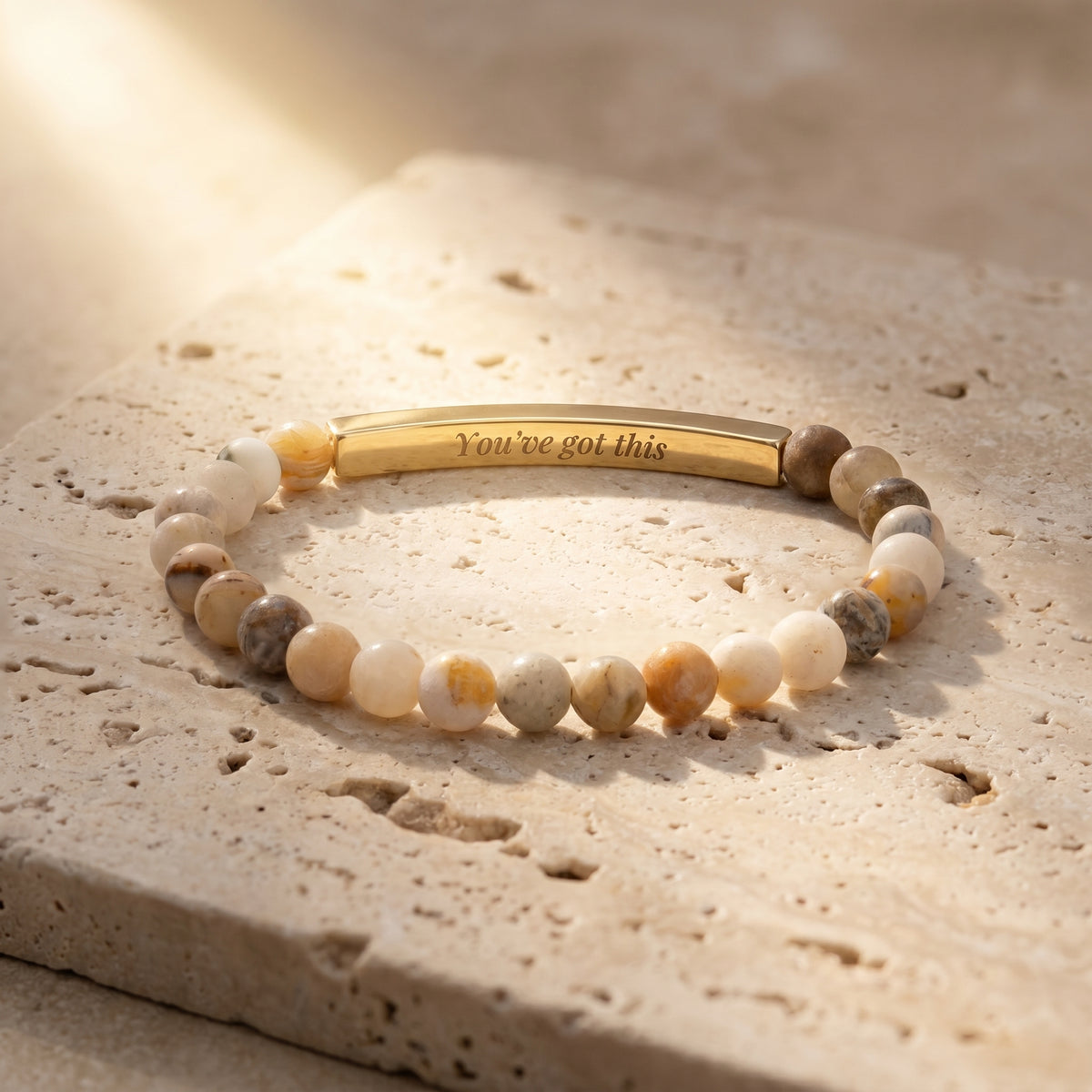 비밀 메시지 스톤 Bracelets