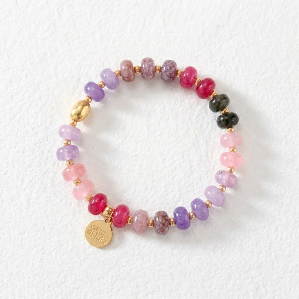 Berry Jade Bloom Bracelet