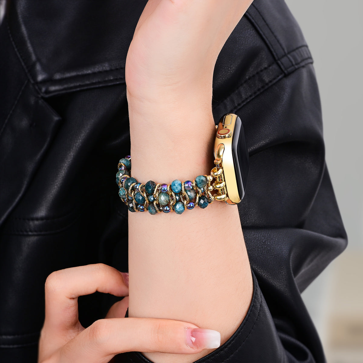 크리스탈 쇼어스 꼬임 스트레치 Apple Watch 스트랩