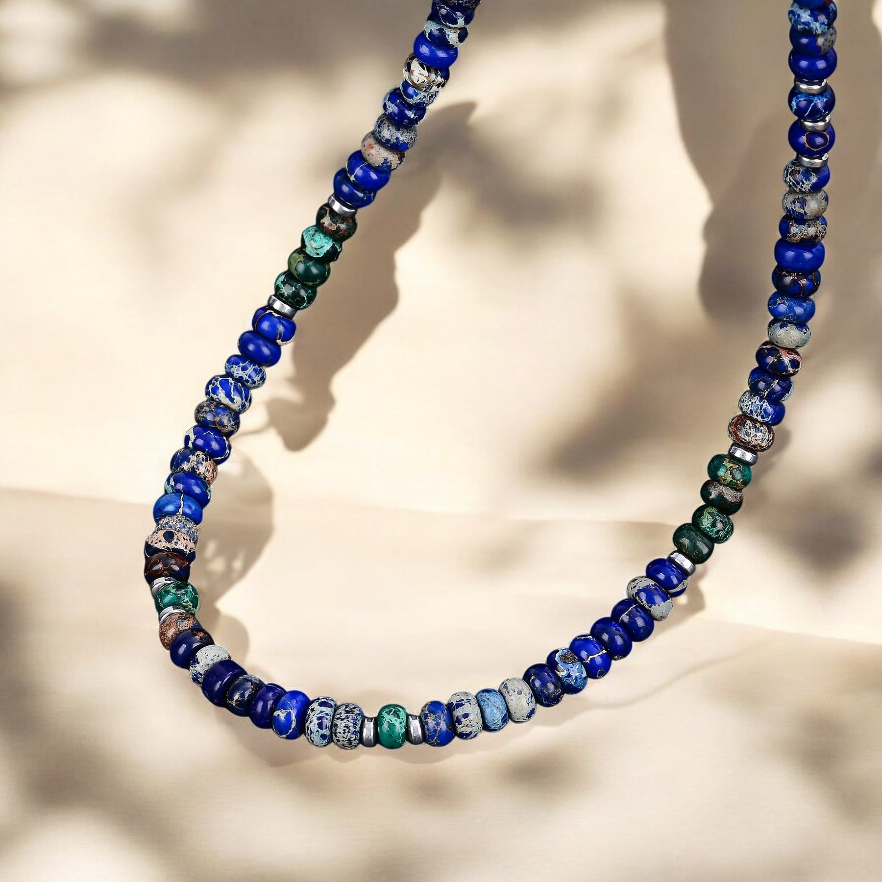 남성용 거친 재스퍼 목걸이