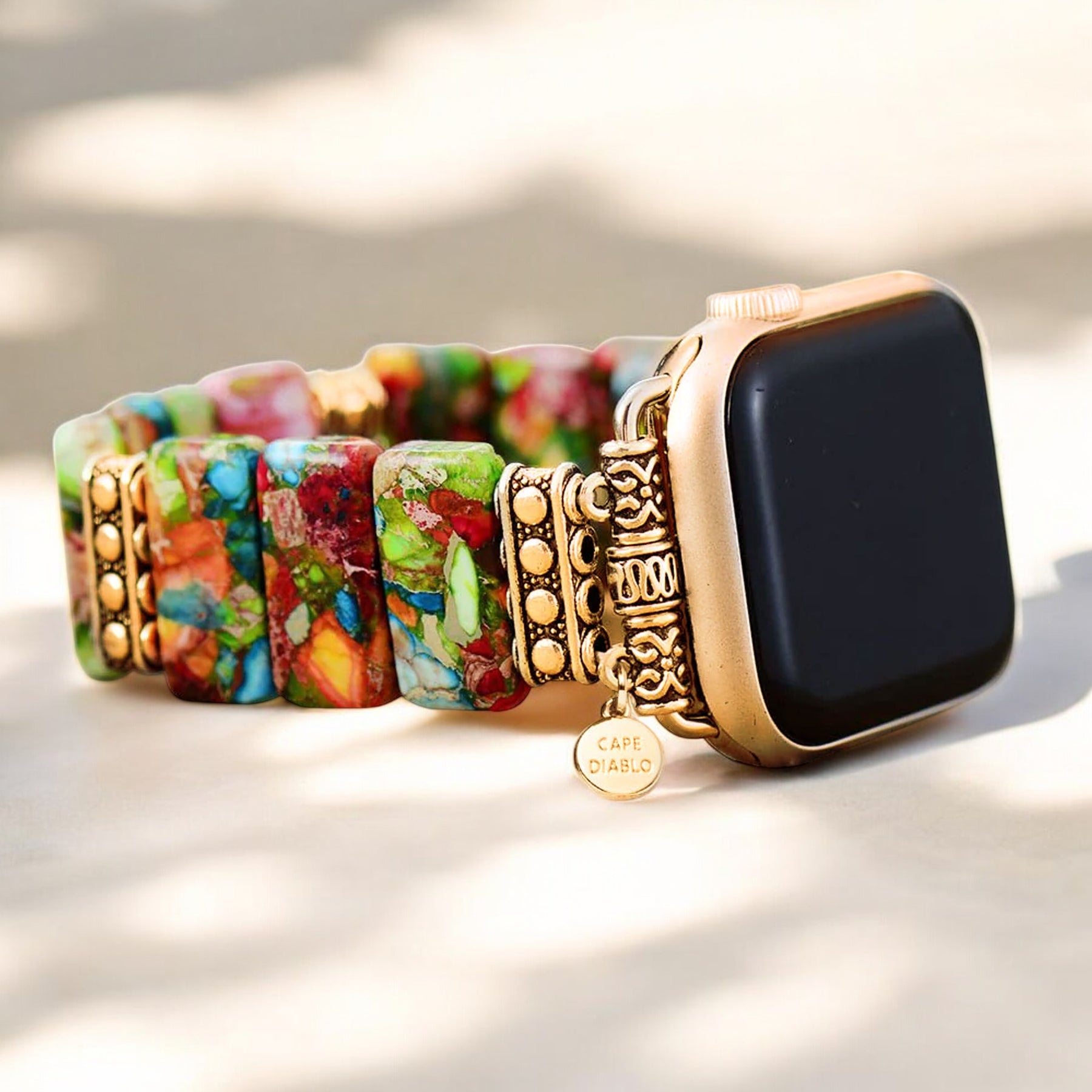 시크 플라워 스트레치 Apple Watch 스트랩