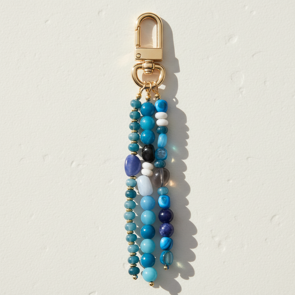Blue Agate Harmony Bag Charm