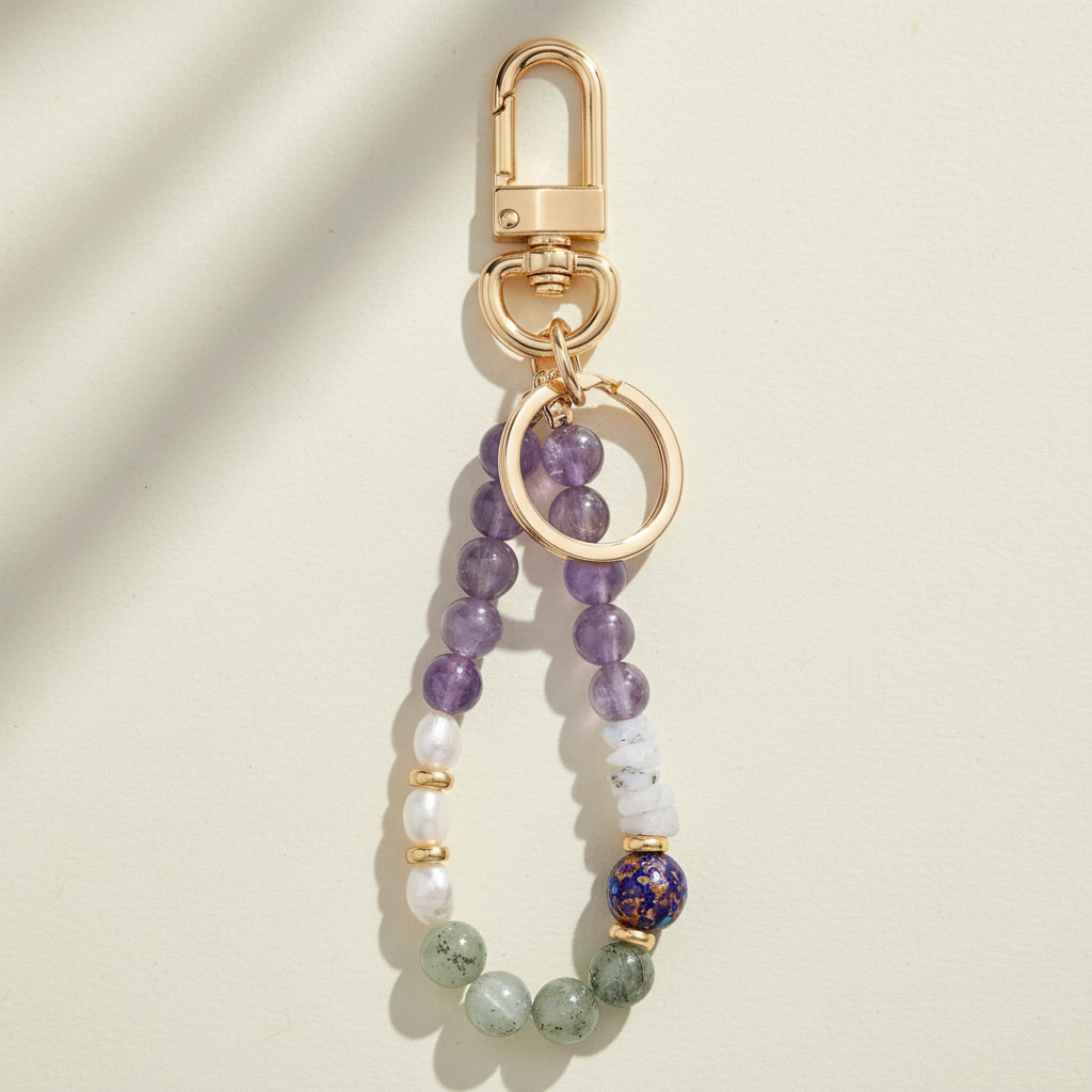 Amethyst Harmony Bag Charm