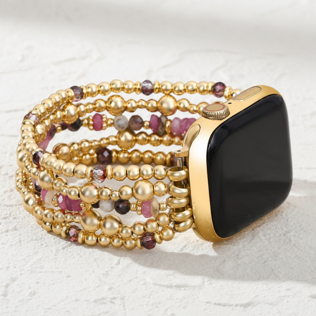 블러쉬 블룸 신축성 애플 워치 줄