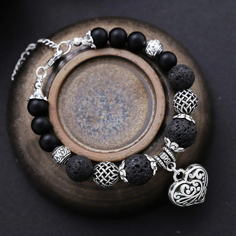Midnight Heart Boho Bracelet