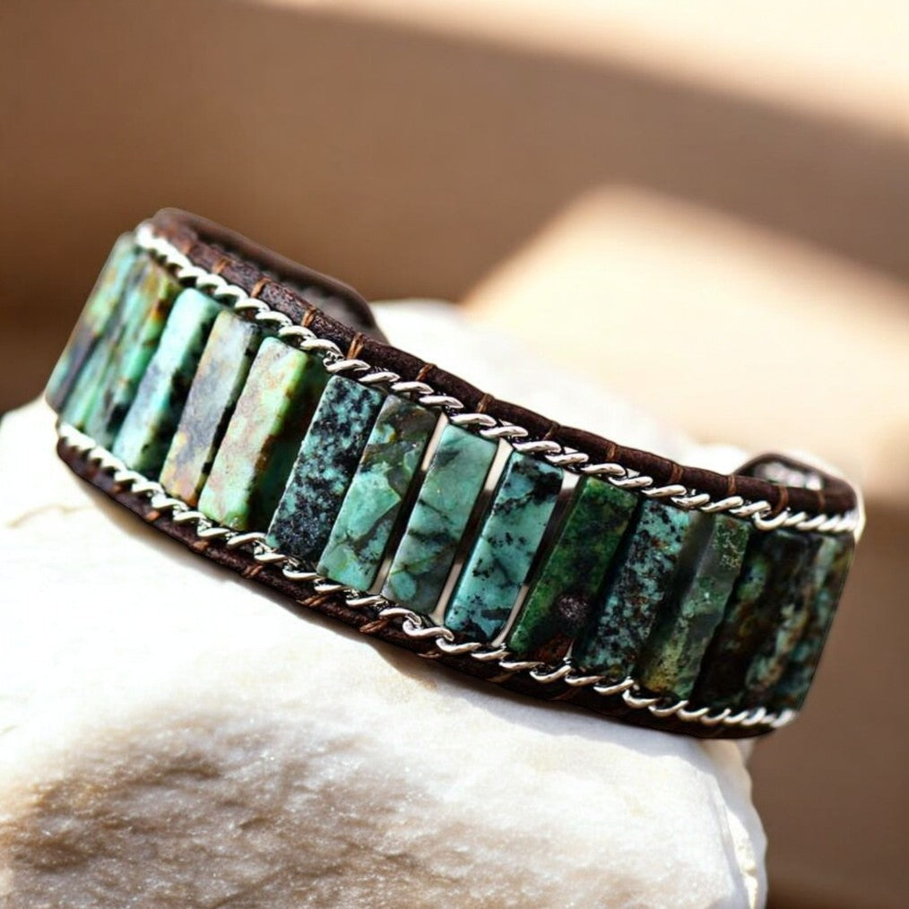 Oceanic Turquoise Cuff Bracelet
