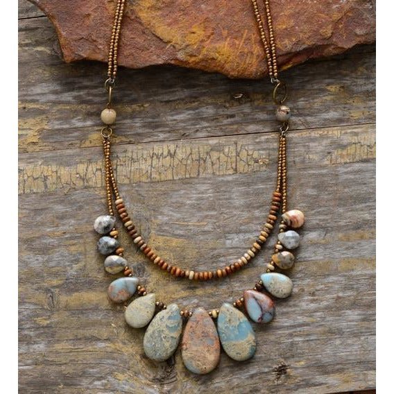 Native Teardrop Choker Necklace - Cape Diablo
