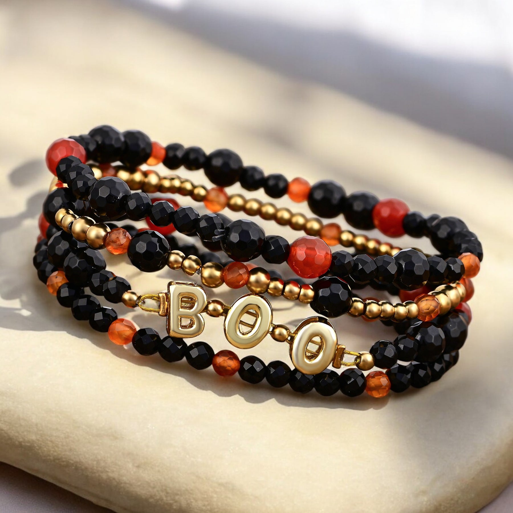 Halloween Pumpkin Patch Bracelet Set
