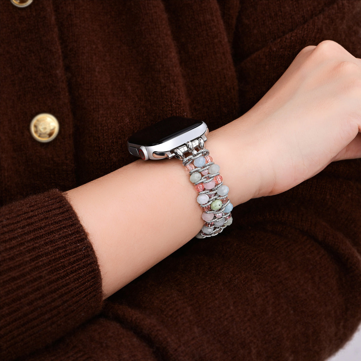 문키스드 아스트랄 글로우 브레이디드 Apple Watch 스트랩