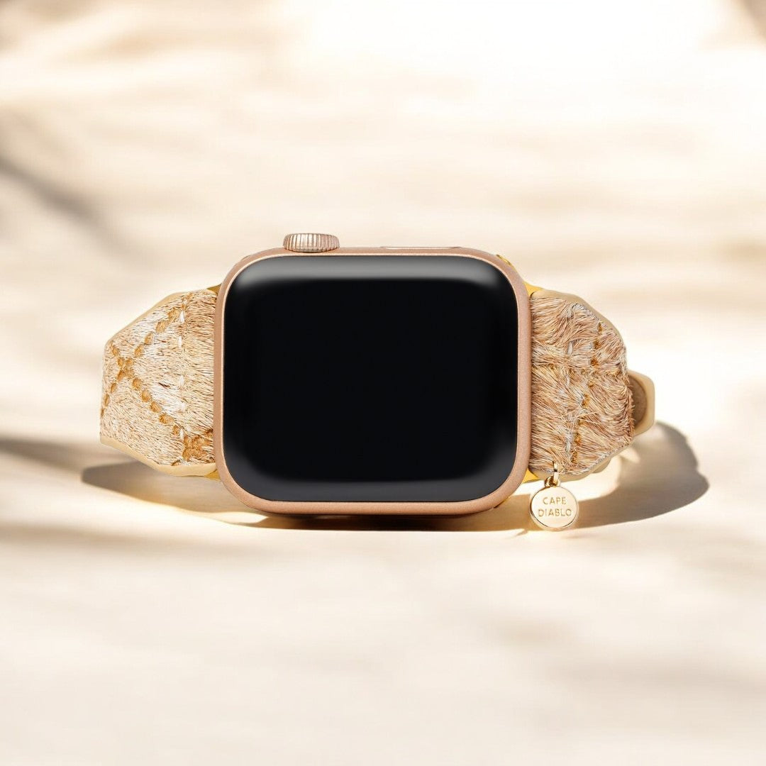 드리프트우드 색상 가죽 Apple Watch 스트랩