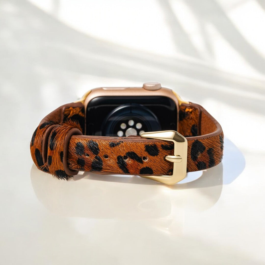 판테라 브라운 가죽 Apple Watch 스트랩