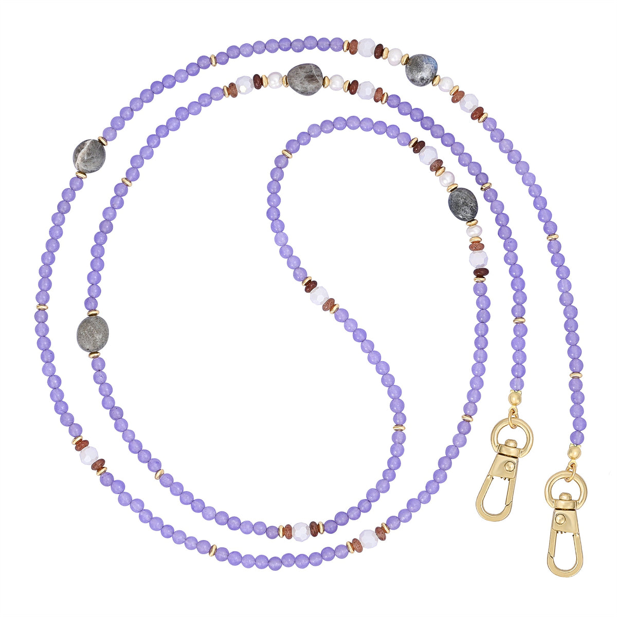 라벤더 라브라도라이트 폰 체인