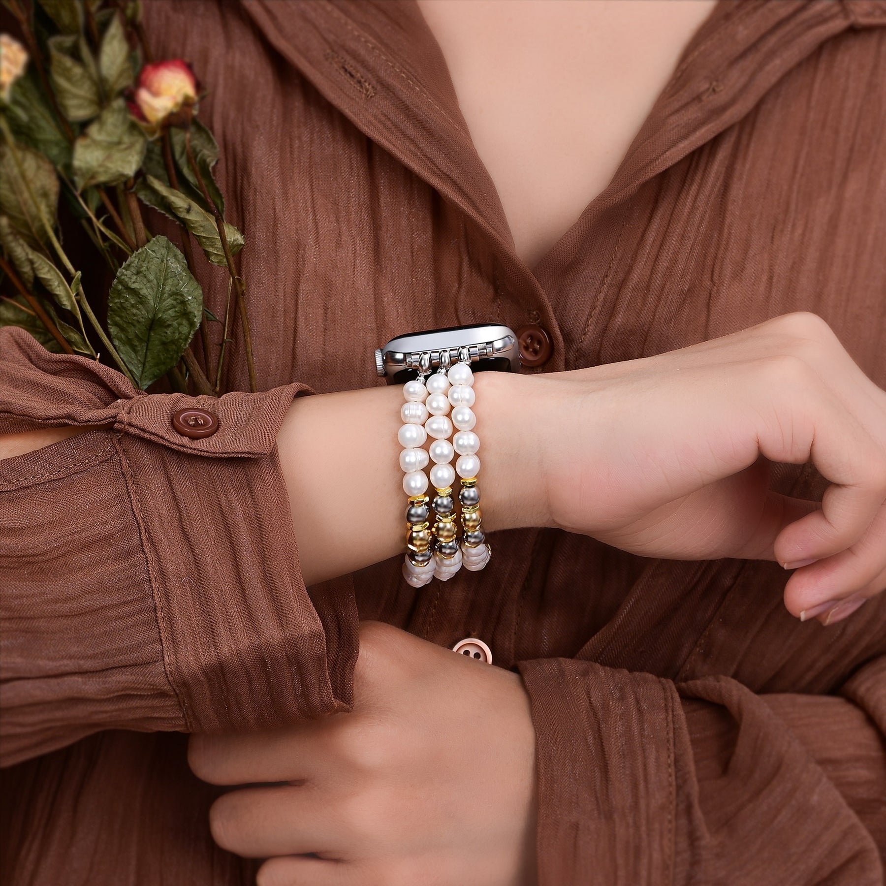장엄한 달빛 스트레치 Apple Watch 스트랩
