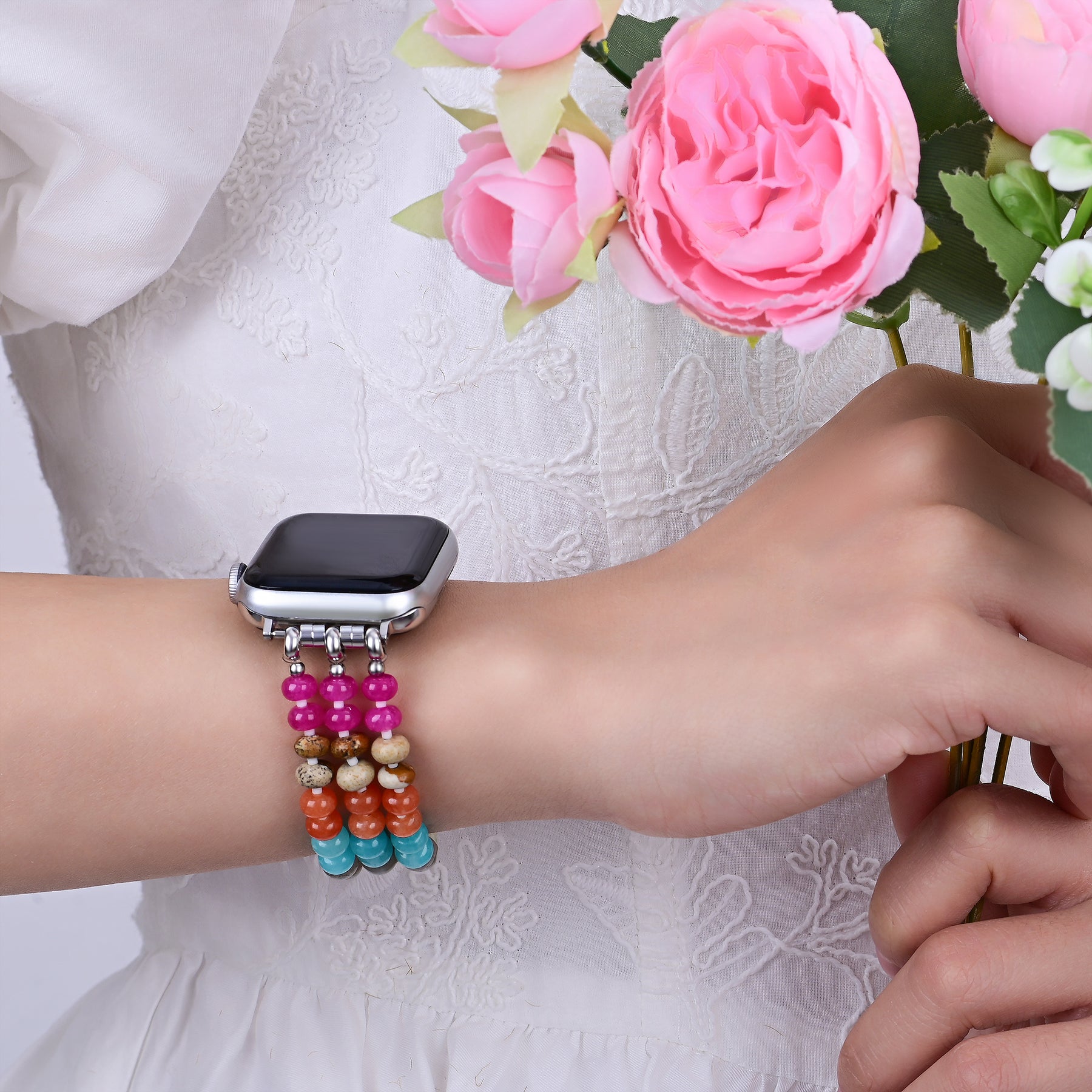 Aura Bloom Stretch Apple Watch Strap