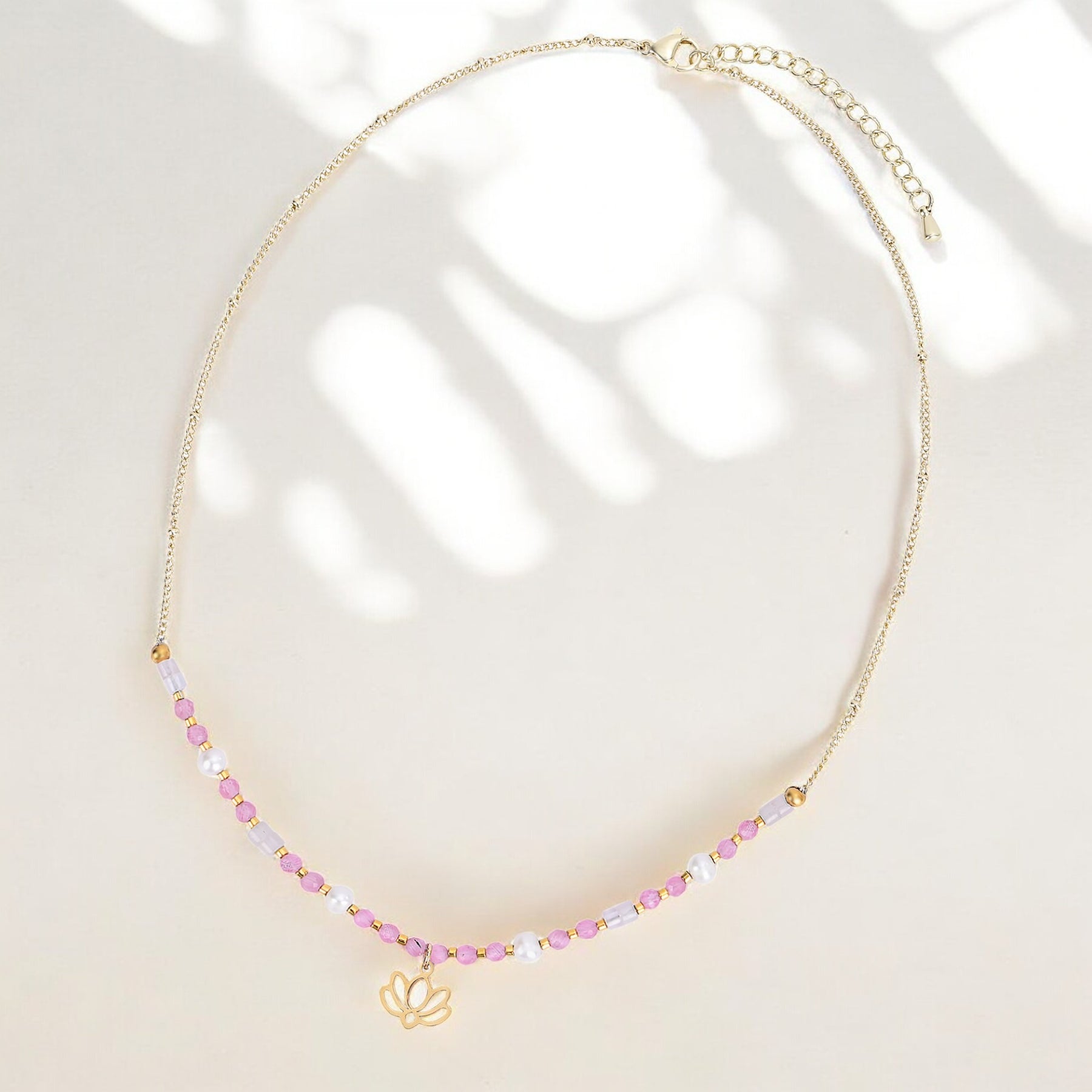 Blush Lotus Serenity Necklace