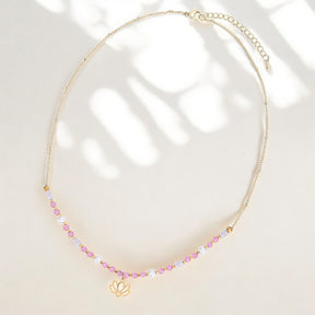 Blush Lotus Serenity Necklace