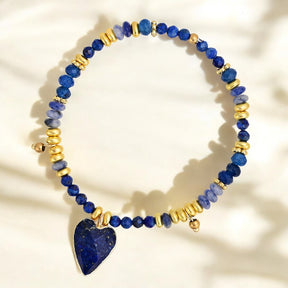 Lapis Love Charm Bracelet