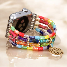 Lotus Chakra Stretch Apple Watch Strap