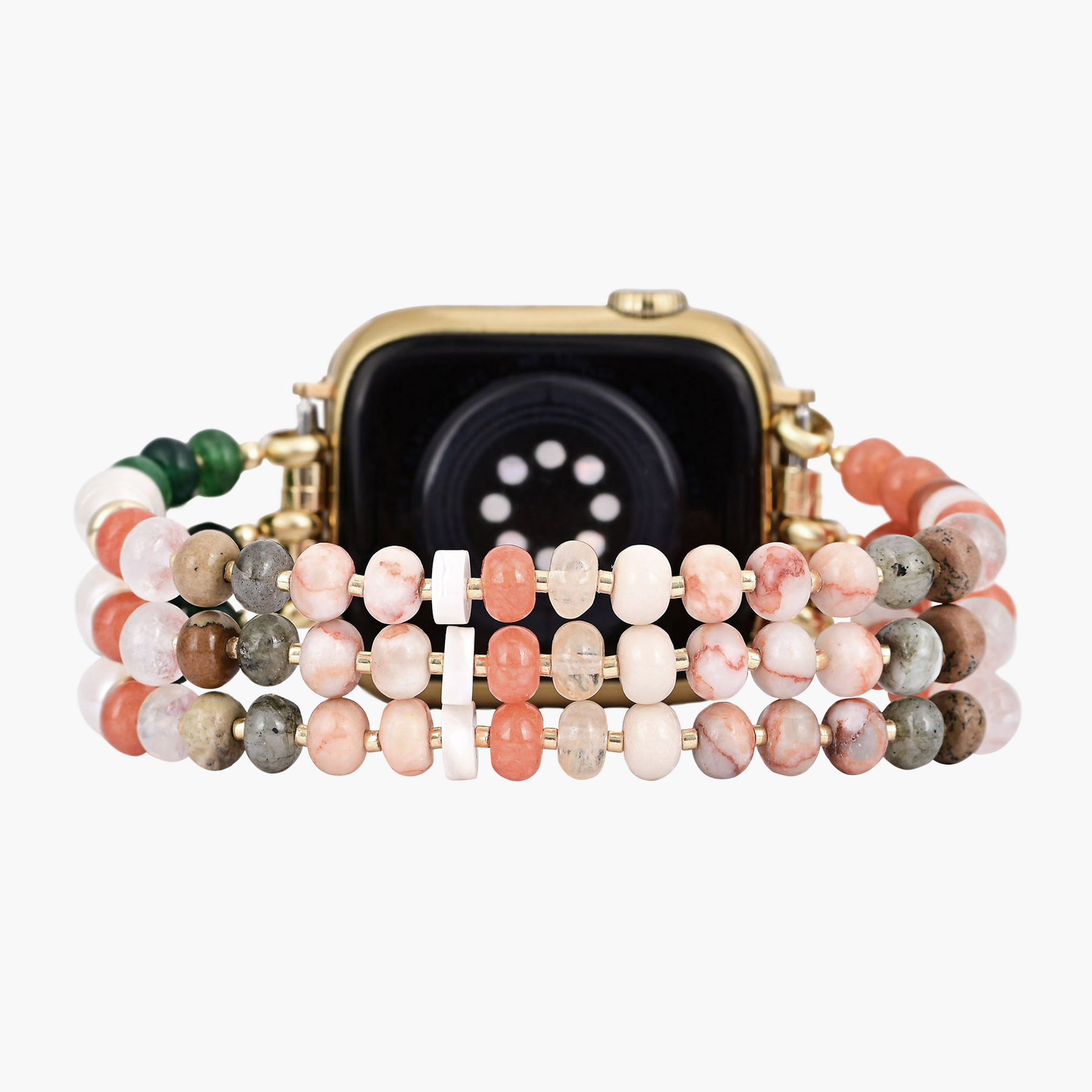 코랄 천연석 스트레치 Apple Watch 스트랩