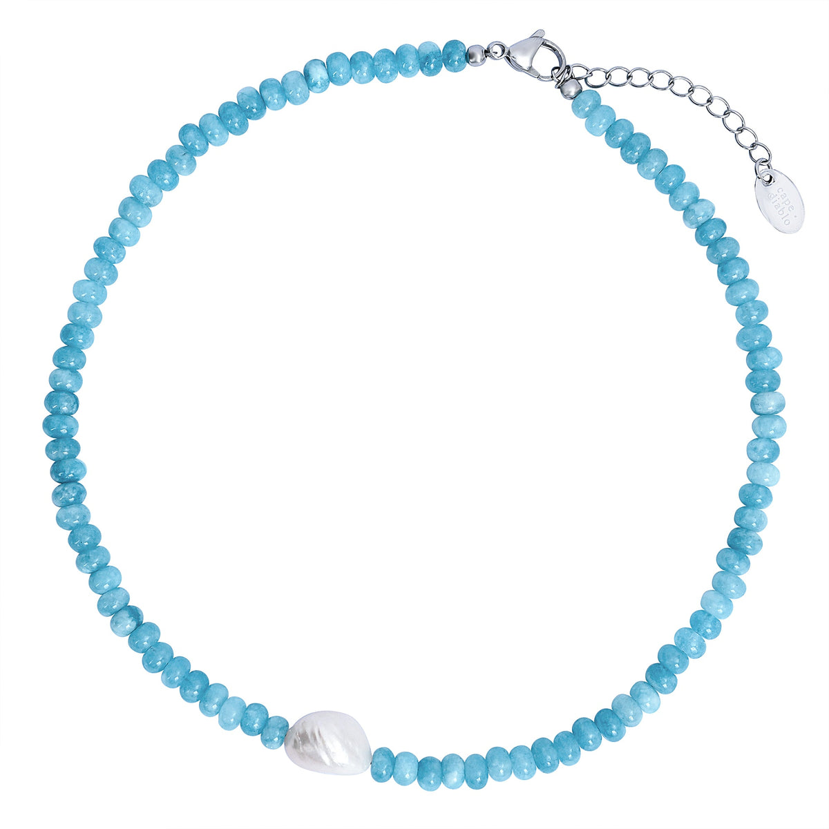 제이드 블로섬 진주 목걸이