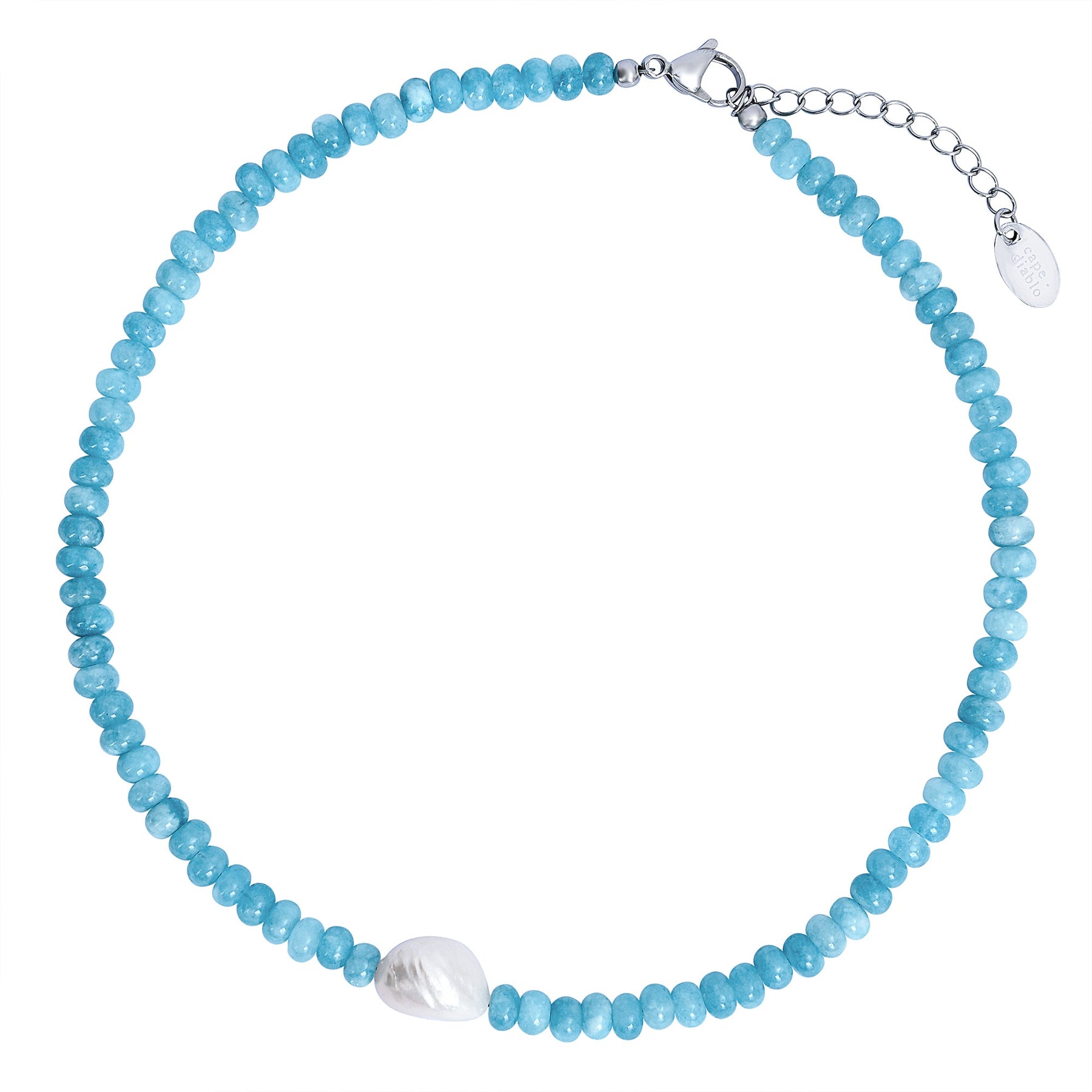 제이드 블로섬 진주 목걸이