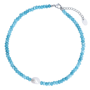 제이드 블로섬 진주 목걸이