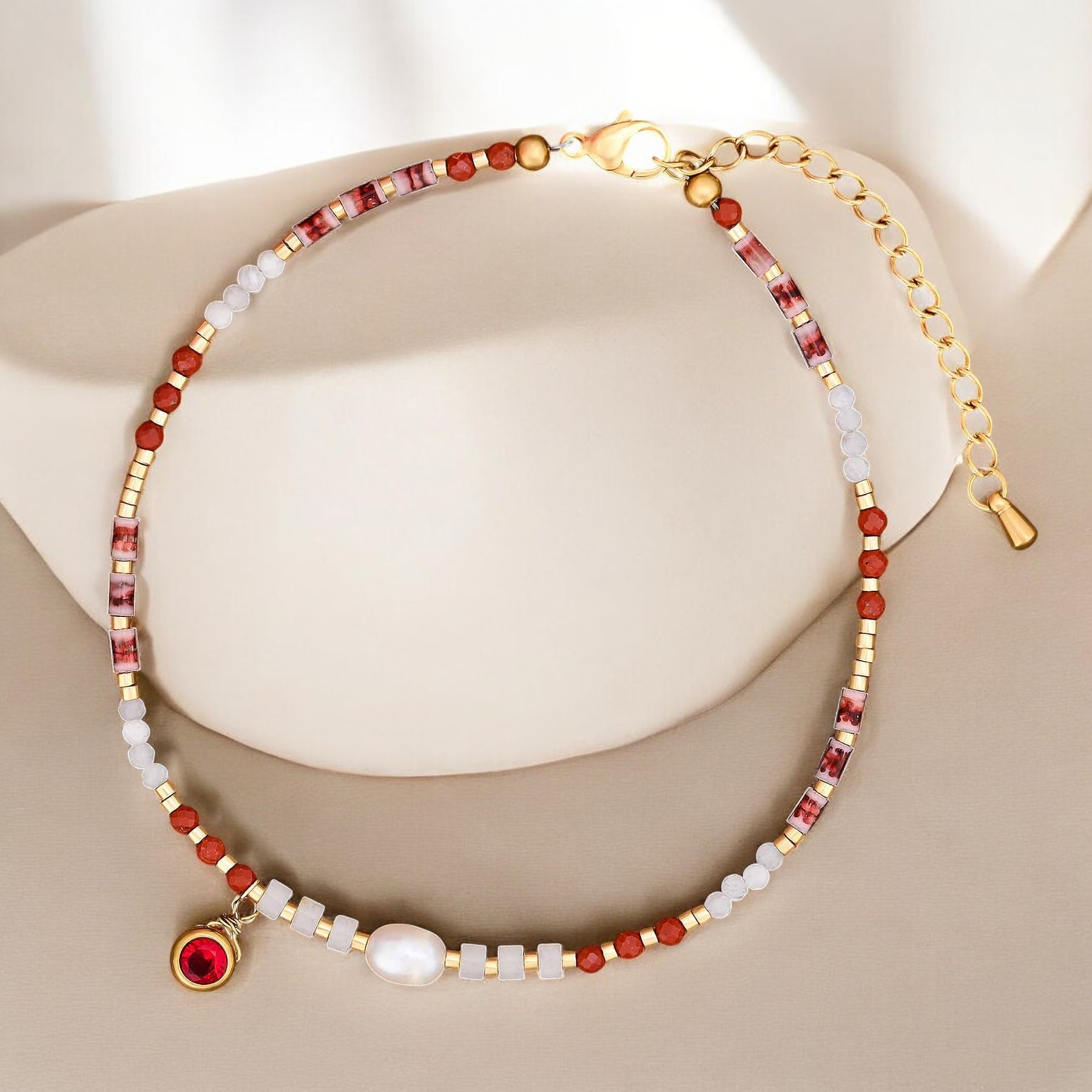 Scarlet Harmony Anklet