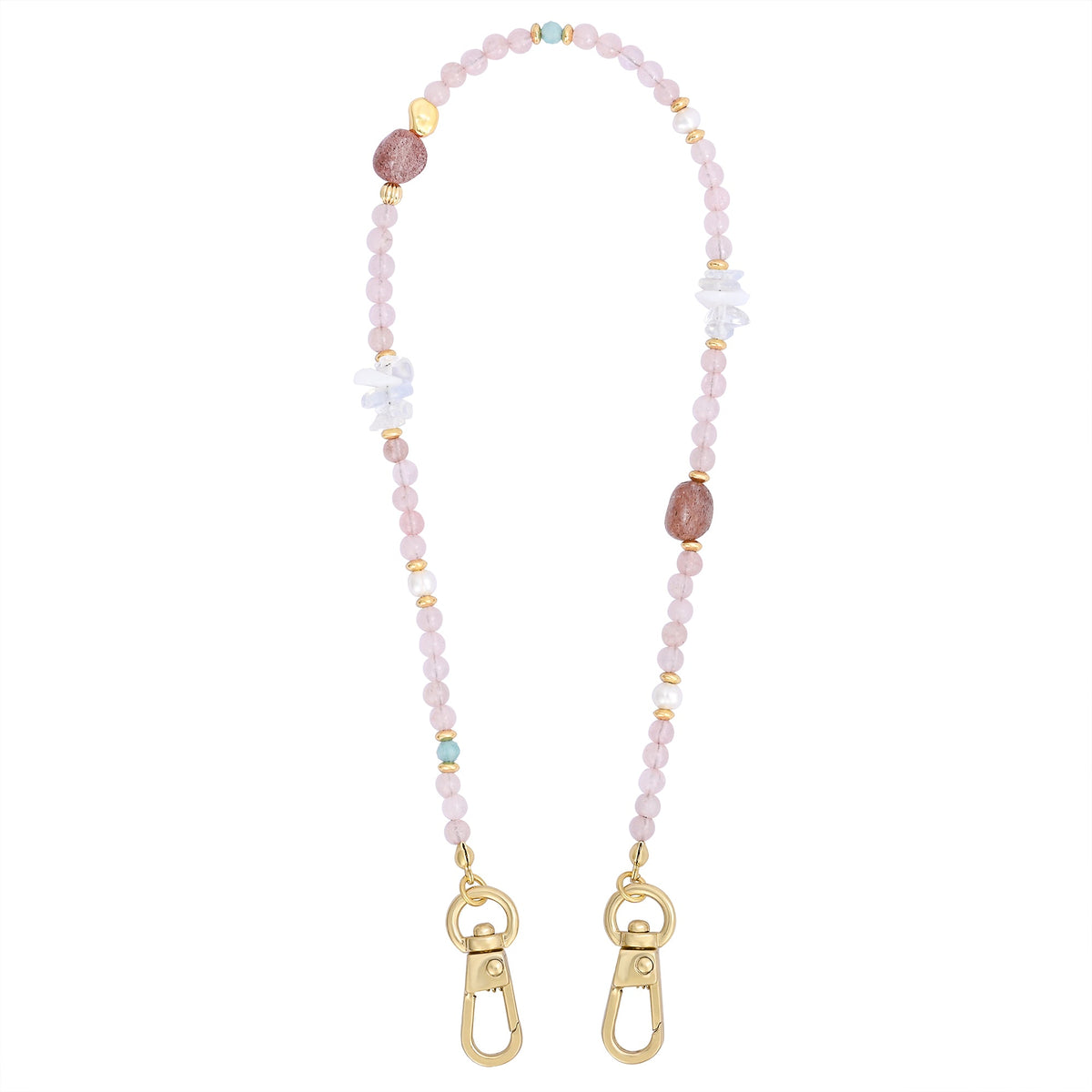 로즈 쿼츠 참 폰 체인