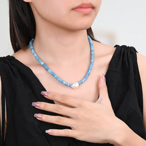 제이드 블로섬 진주 목걸이