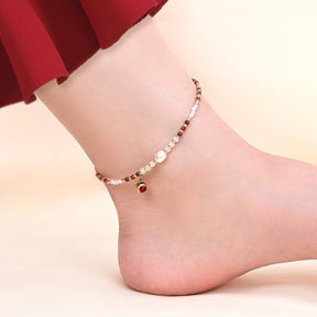 Scarlet Harmony Anklet