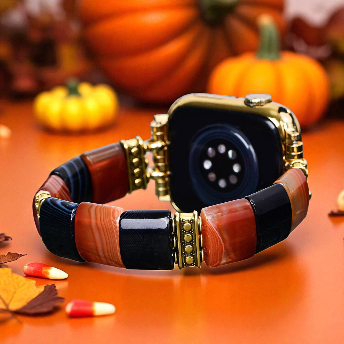 유령 줄무늬 할로윈 Apple Watch 스트랩