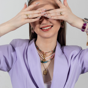 아메시스트 오라 아게이트 스트레치 Apple Watch 스트랩