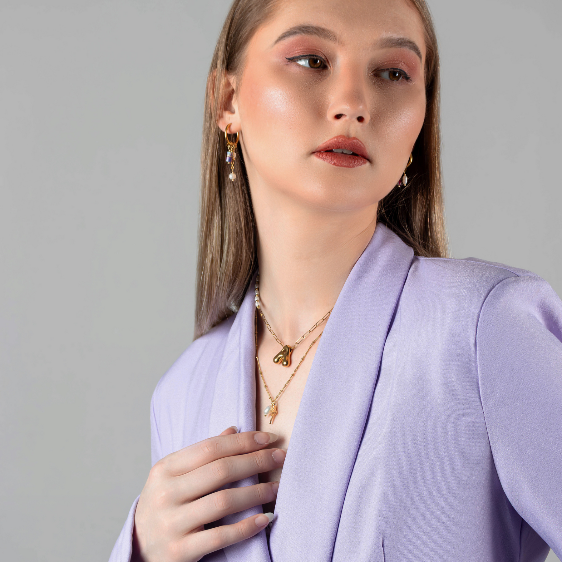 Golden Seashell Pearl Necklace