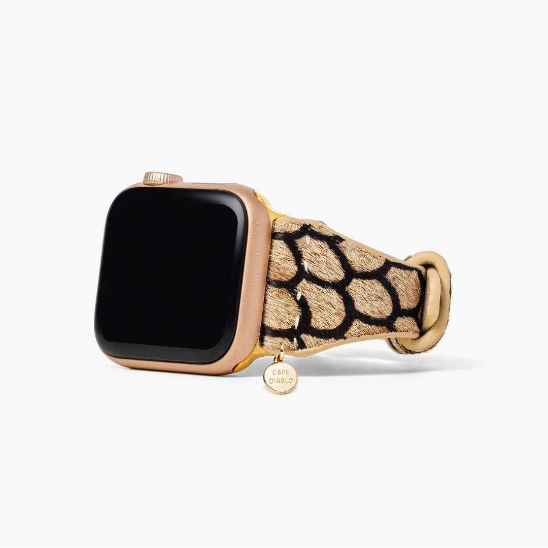 Midnight Scales Leather Apple Watch Strap