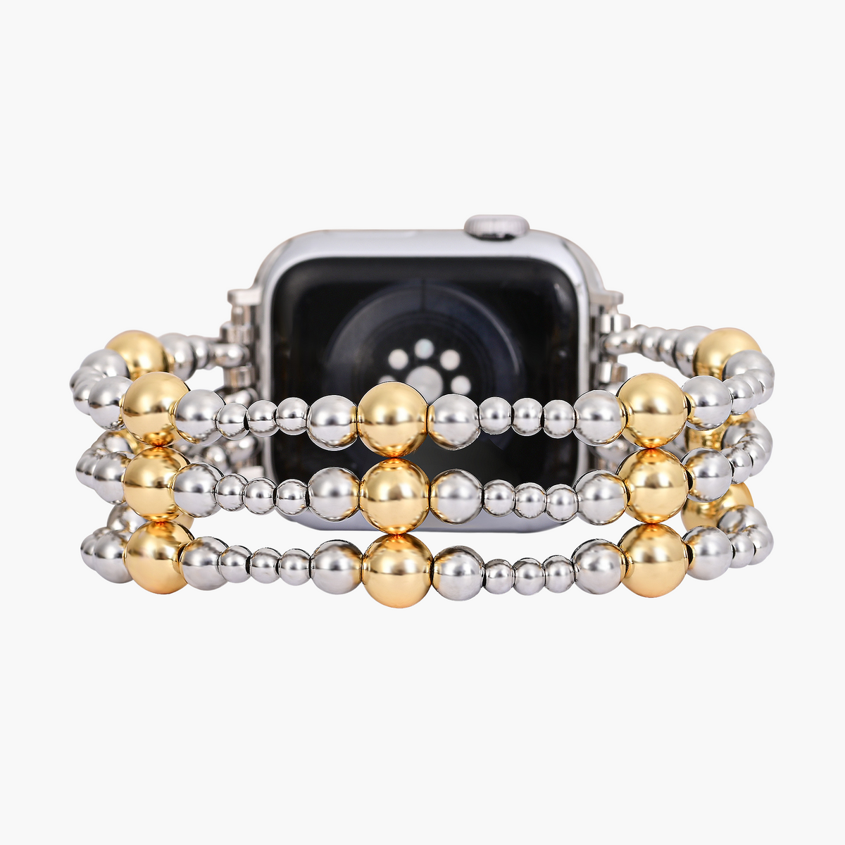 실버 엠버 스트레치 Apple Watch 스트랩