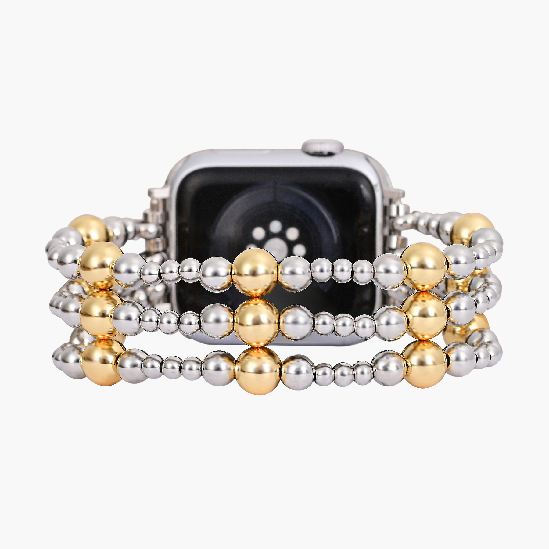 실버 엠버 스트레치 Apple Watch 스트랩