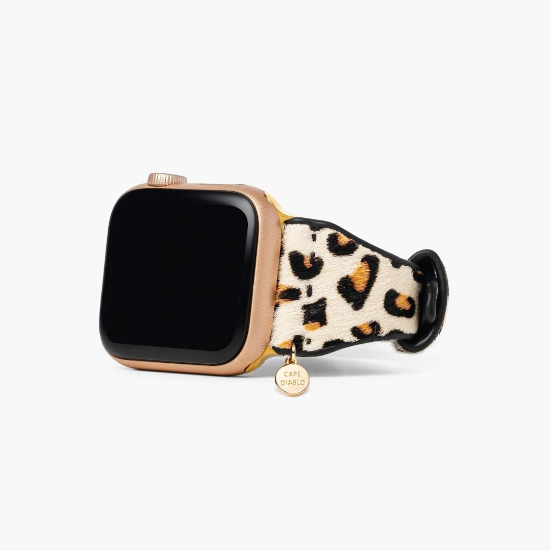 아이보리 고양이 가죽 Apple 시계줄