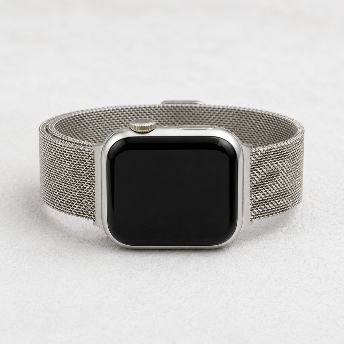 플래티넘 스틸 고급 Apple Watch 스트랩